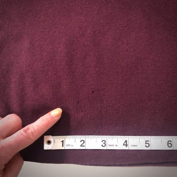GAP Modern Boatneck Tee - Burgundy/Red - Large - Picture 5 of 9